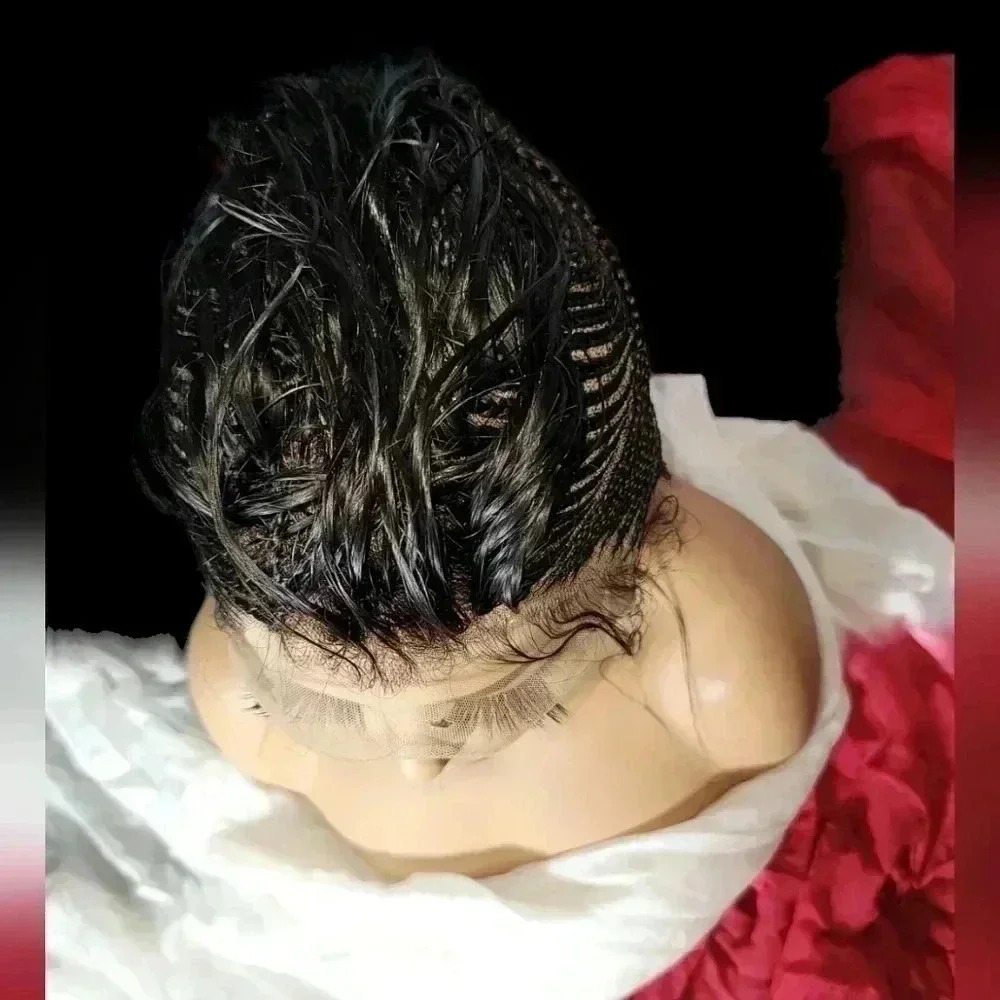 Luxurious Handmade Full Lace braided Wig: Elegance in Mohawk, black gorgeou - Picture 16 of 17